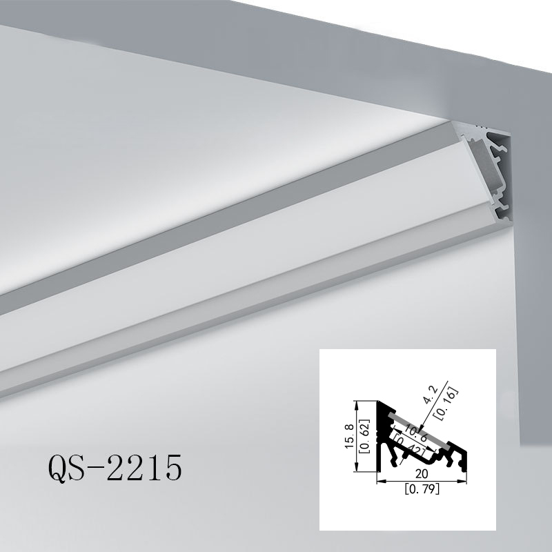 Corner LED Strip Light Channel Aluminum For 10mm LED Rope Lights [QSG2215]